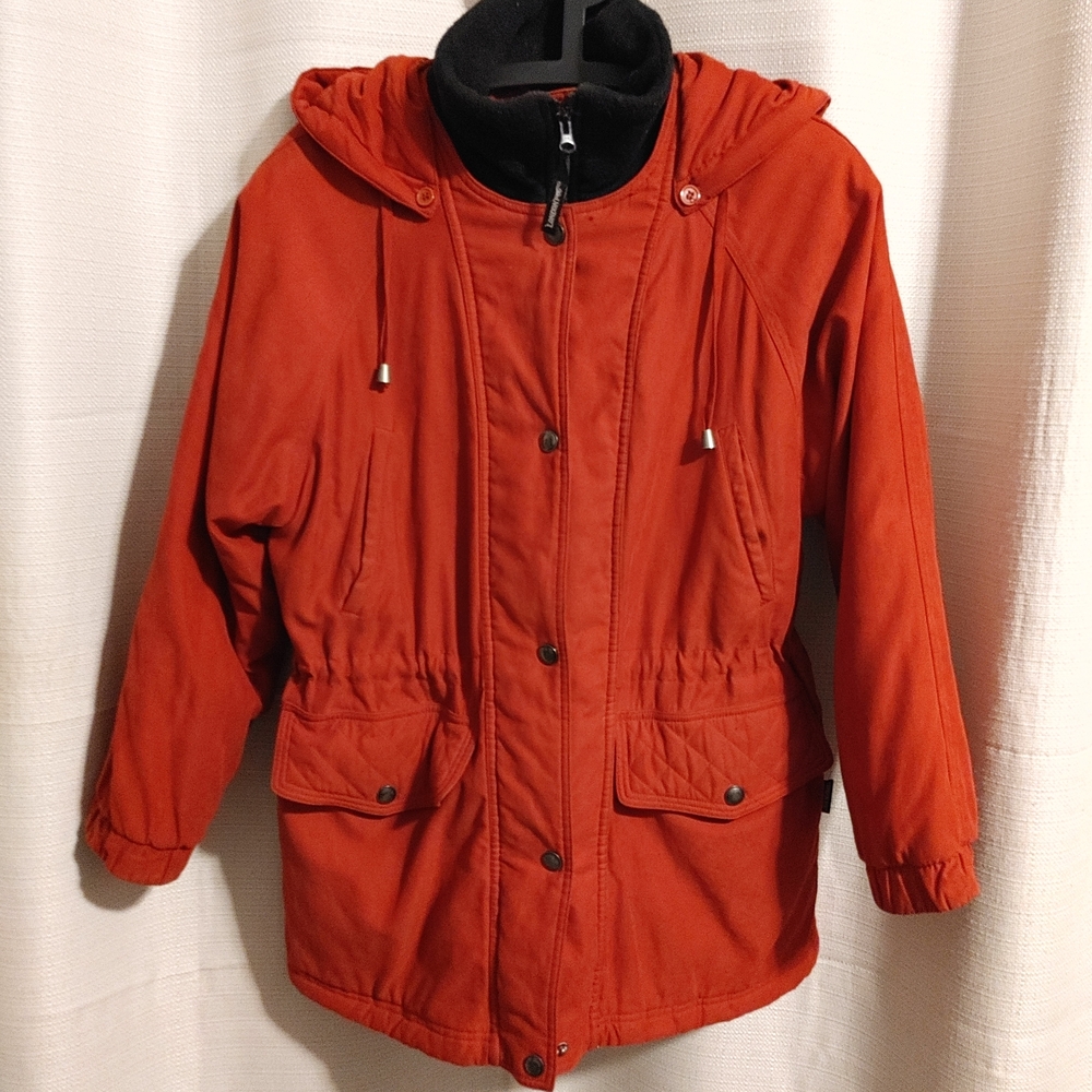 London Fog Red Hooded Ski Jacket